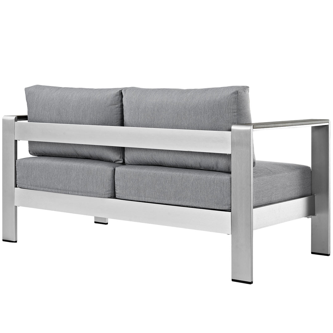 Seaside Open-Air Aluminum Loveseat