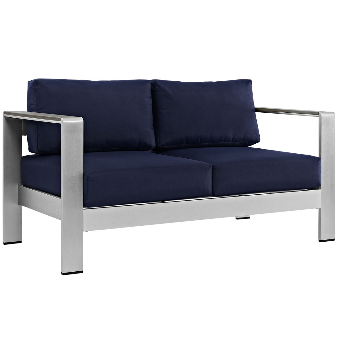 Seaside Open-Air Aluminum Loveseat