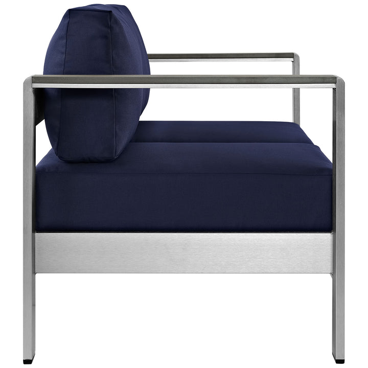 Seaside Open-Air Aluminum Loveseat