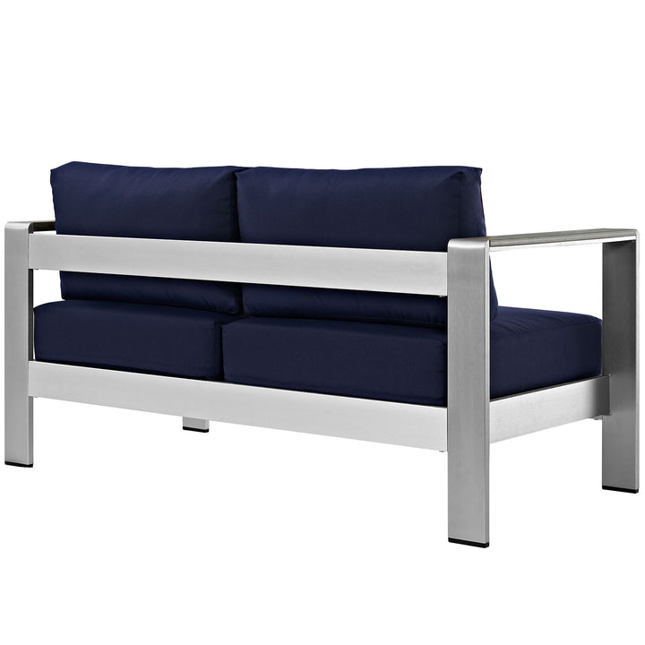 Seaside Open-Air Aluminum Loveseat