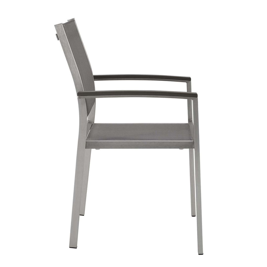 Seaside Outdoor Patio Aluminum Dining Chair