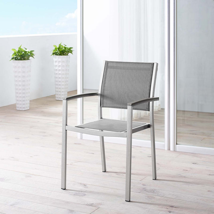 Seaside Outdoor Patio Aluminum Dining Chair