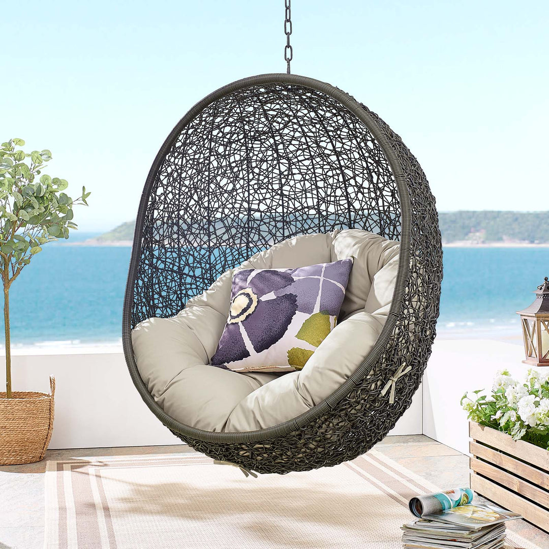 Haven Outdoor Porch Swing Seat With Stand