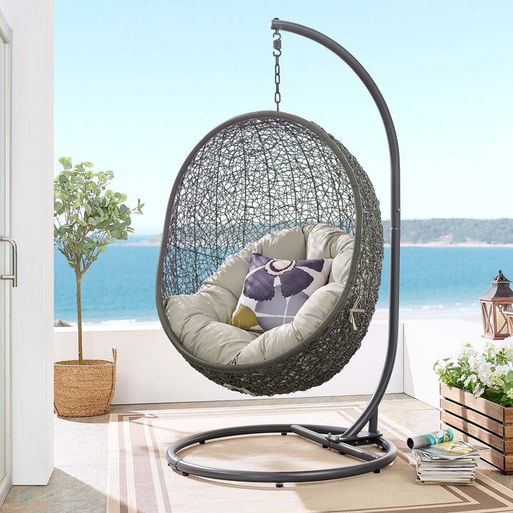 Haven Outdoor Porch Swing Seat With Stand