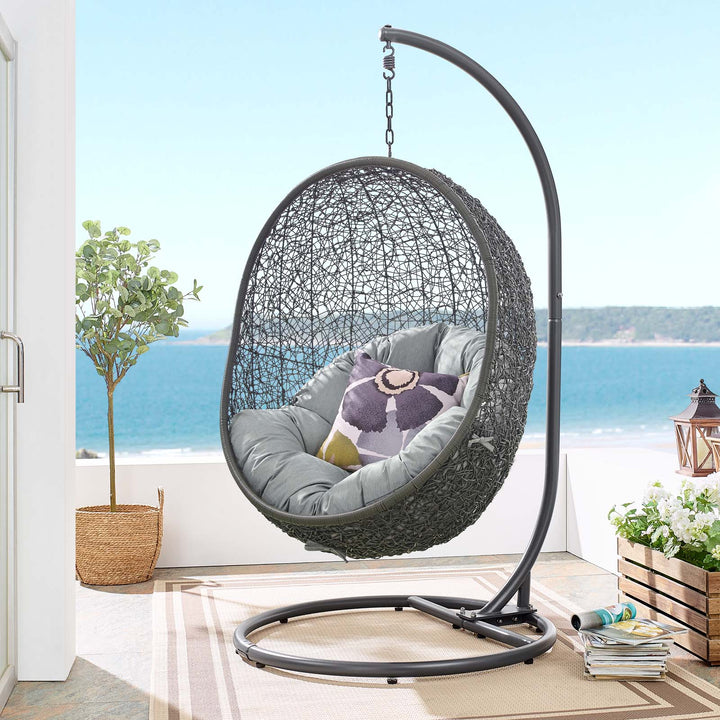 Haven Outdoor Porch Swing Seat With Stand