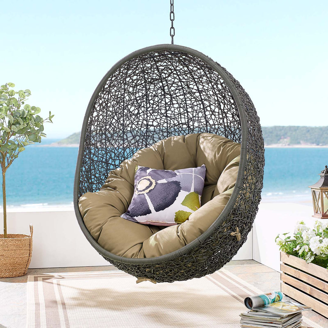 Haven Outdoor Porch Swing Seat With Stand