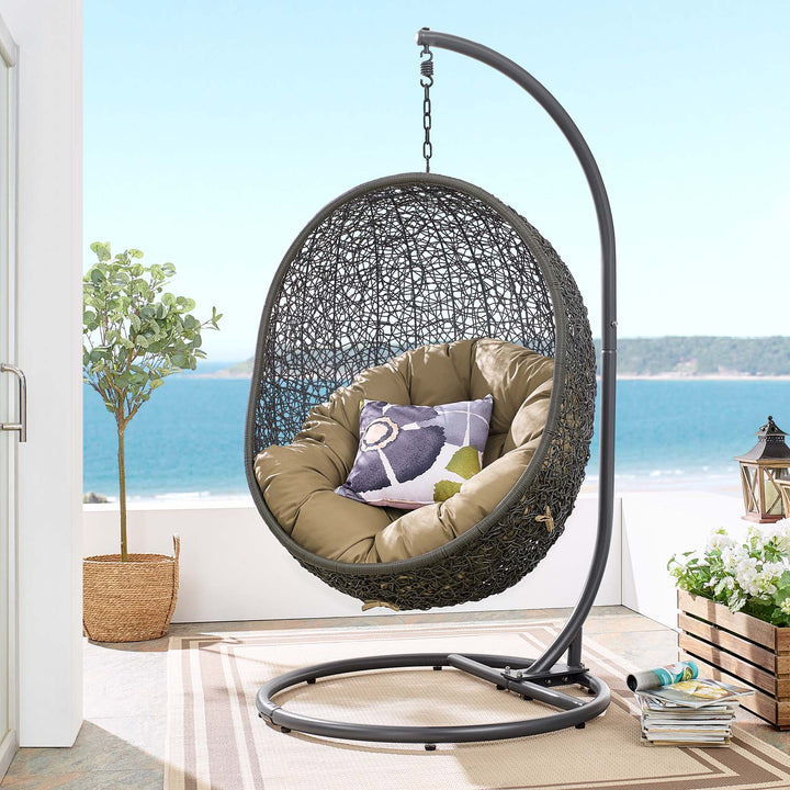 Haven Outdoor Porch Swing Seat With Stand