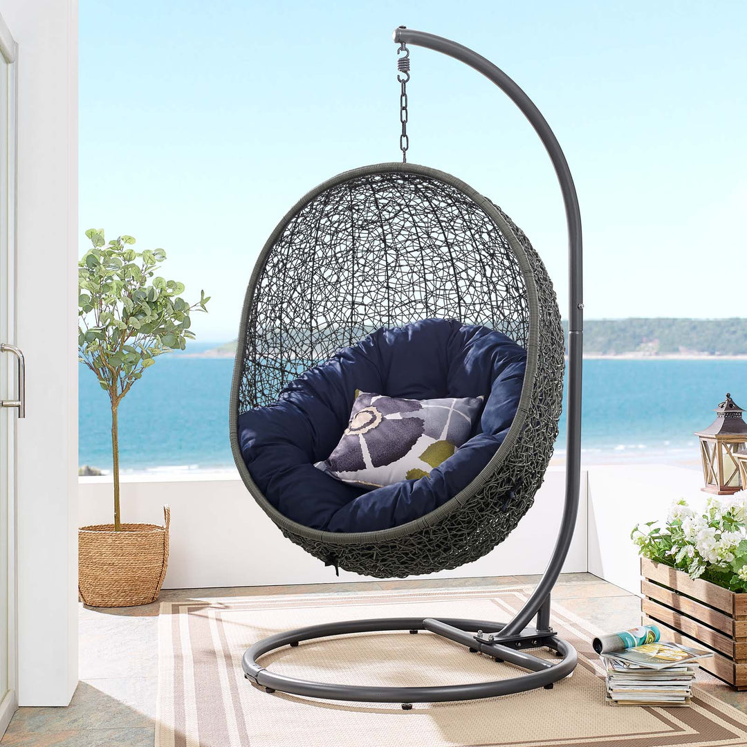 Haven Outdoor Porch Swing Seat With Stand