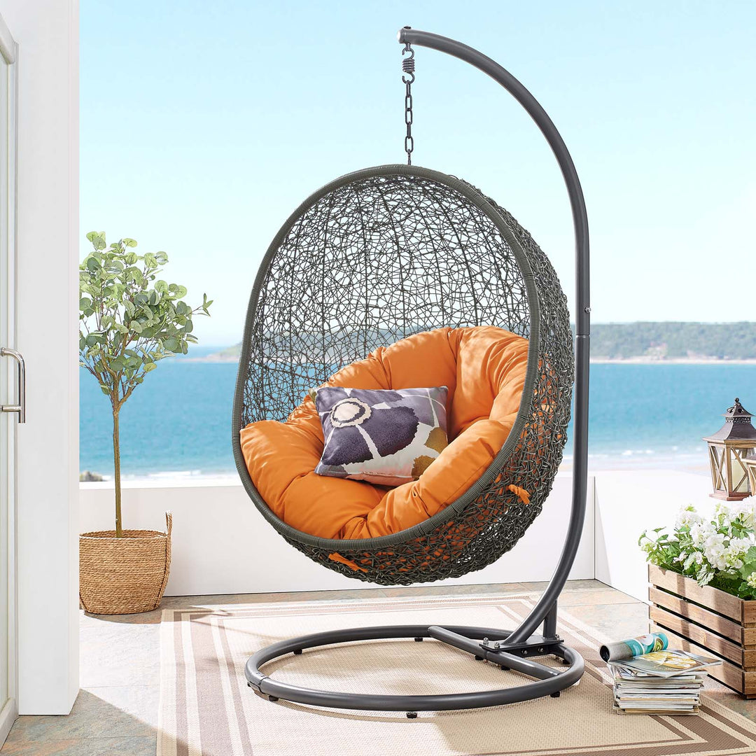 Haven Outdoor Porch Swing Seat With Stand