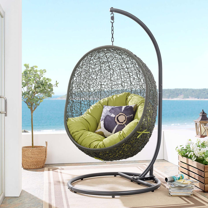 Haven Outdoor Porch Swing Seat With Stand