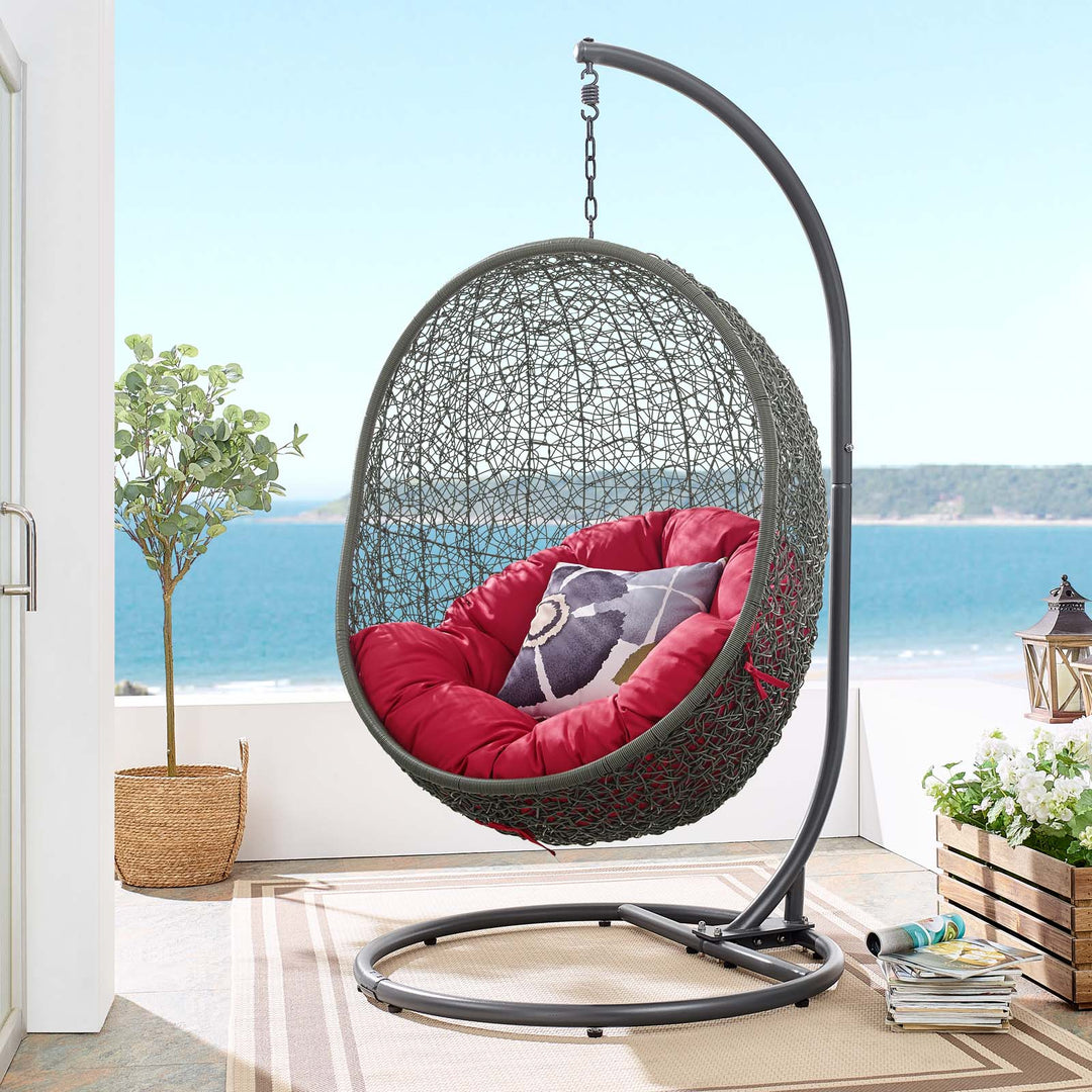 Haven Outdoor Porch Swing Seat With Stand