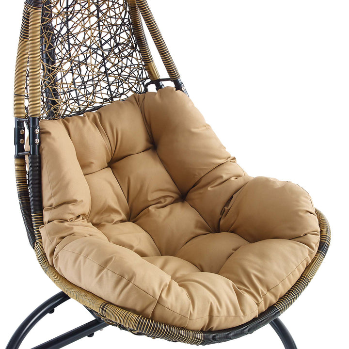 Auburn Wicker Rattan Outdoor Patio Swing Chair