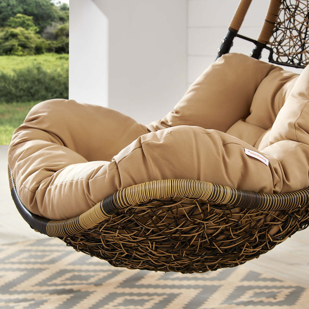 Auburn Wicker Rattan Outdoor Patio Swing Chair