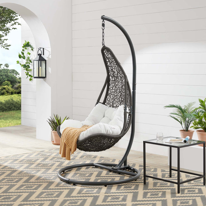 Auburn Wicker Rattan Outdoor Patio Swing Chair