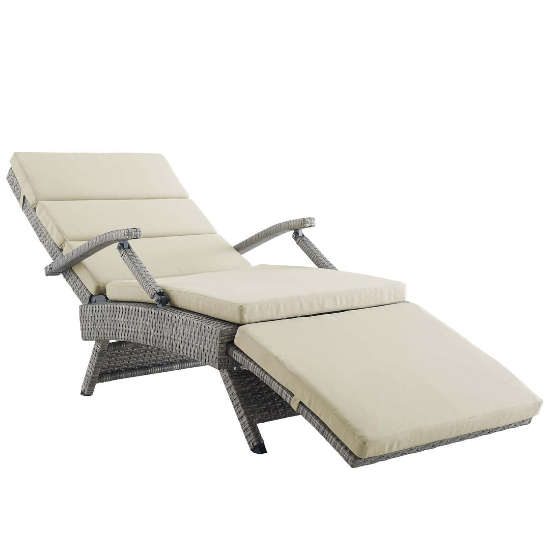 Eclipse Chaise Outdoor Patio Wicker Rattan Lounge Chair