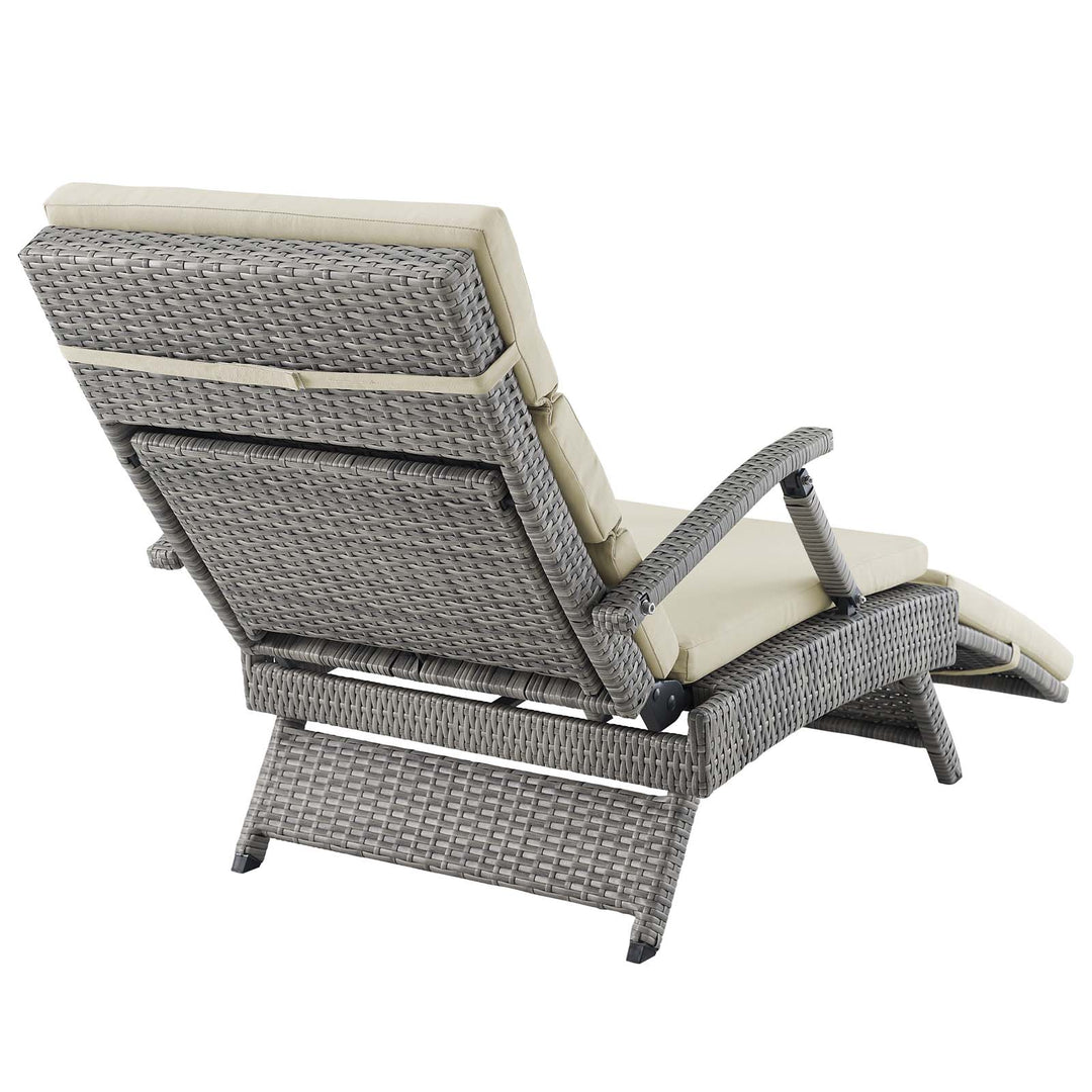 Eclipse Chaise Outdoor Patio Wicker Rattan Lounge Chair