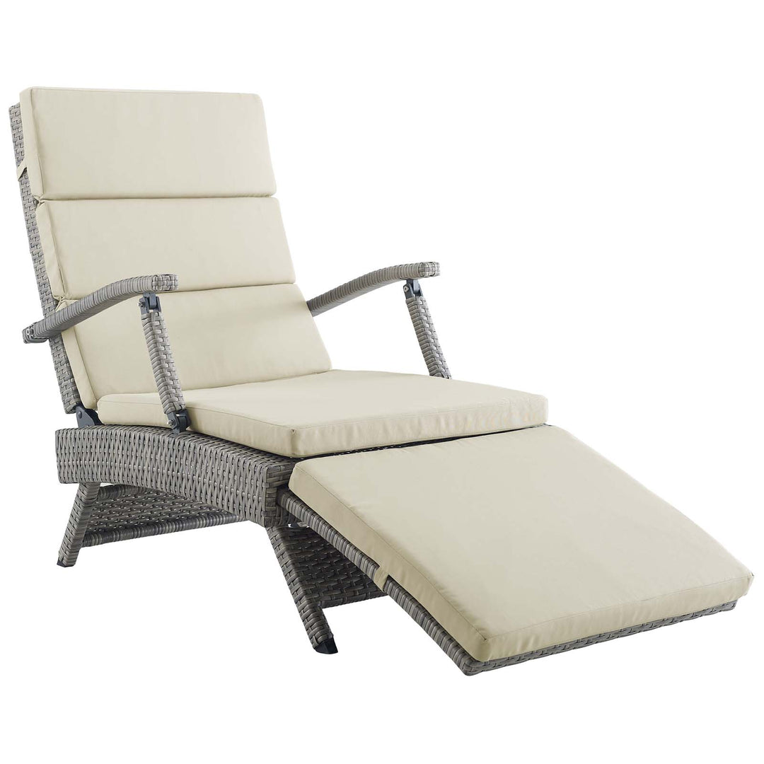 Eclipse Chaise Outdoor Patio Wicker Rattan Lounge Chair