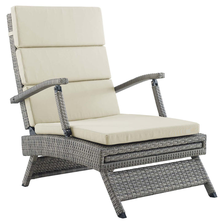 Eclipse Chaise Outdoor Patio Wicker Rattan Lounge Chair