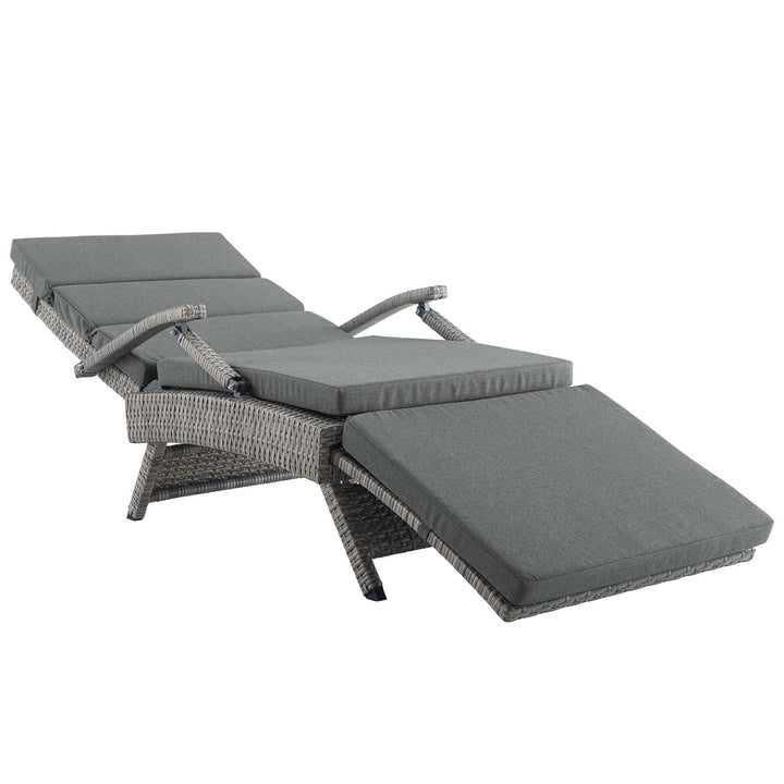 Eclipse Chaise Outdoor Patio Wicker Rattan Lounge Chair