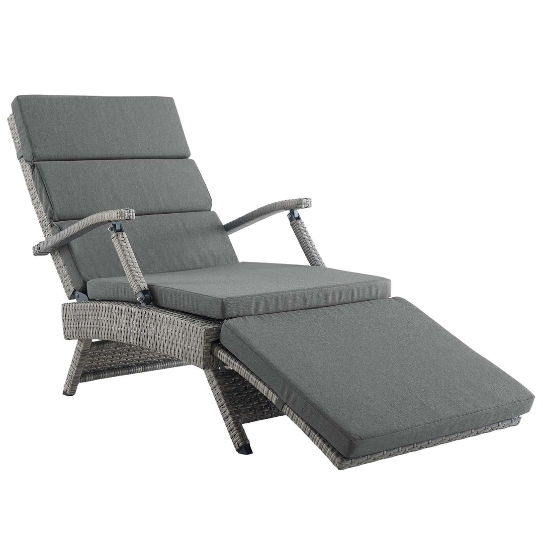 Eclipse Chaise Outdoor Patio Wicker Rattan Lounge Chair