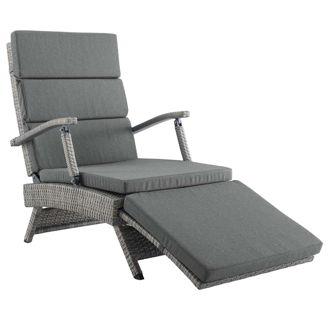 Eclipse Chaise Outdoor Patio Wicker Rattan Lounge Chair