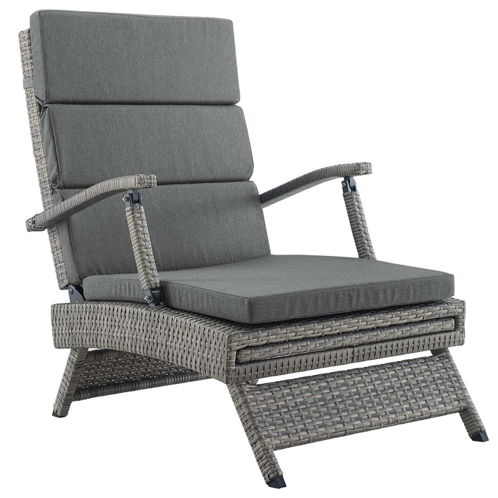 Eclipse Chaise Outdoor Patio Wicker Rattan Lounge Chair