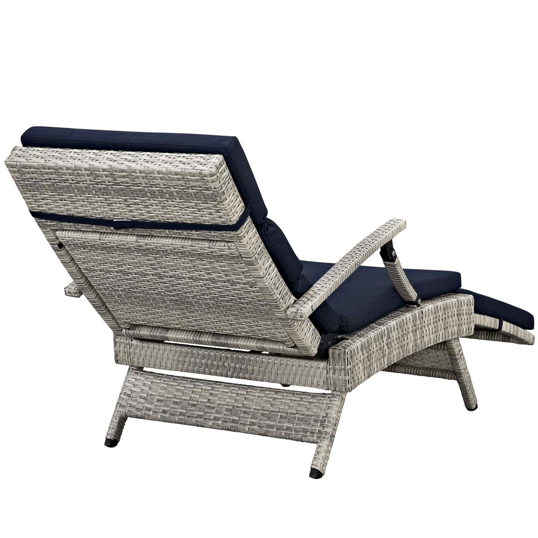 Eclipse Chaise Outdoor Patio Wicker Rattan Lounge Chair