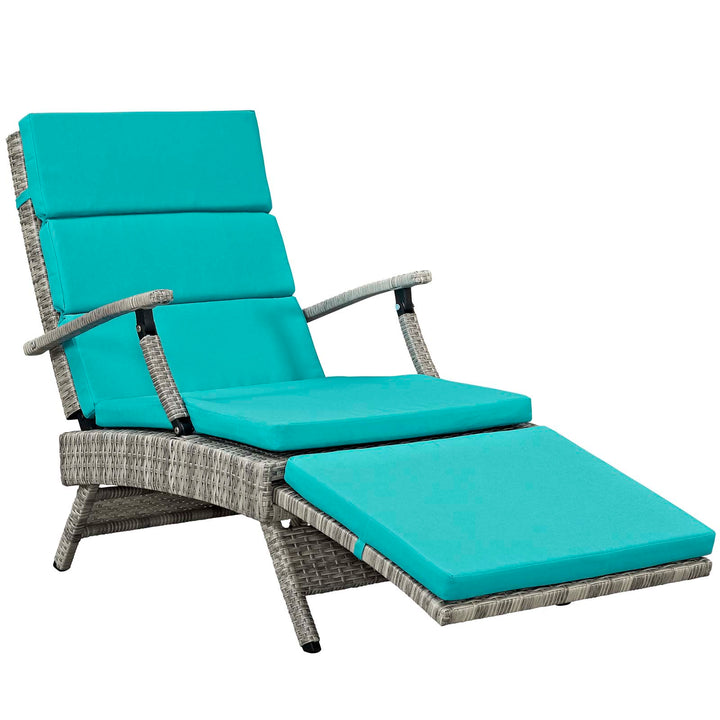 Eclipse Chaise Outdoor Patio Wicker Rattan Lounge Chair