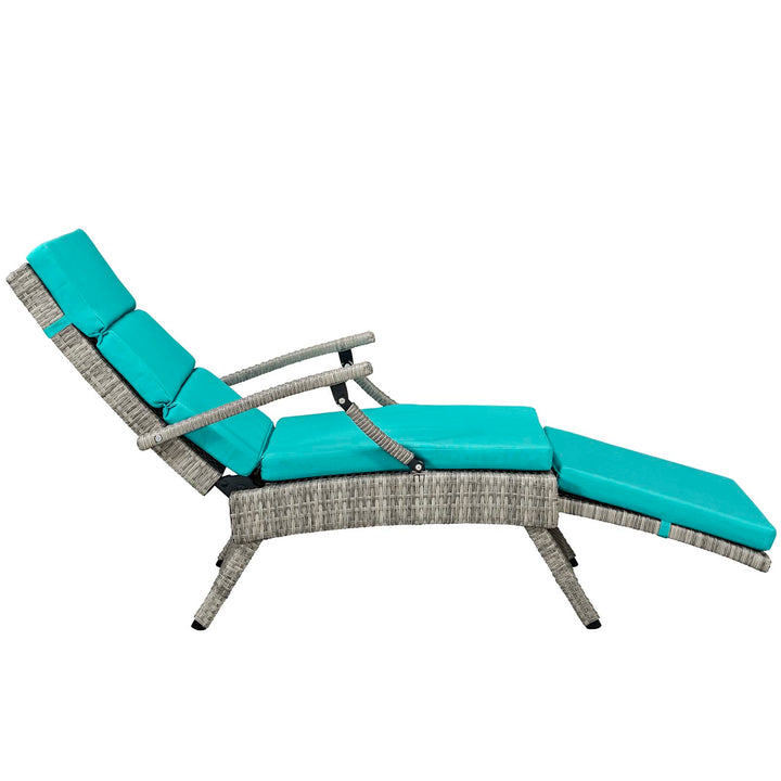 Eclipse Chaise Outdoor Patio Wicker Rattan Lounge Chair