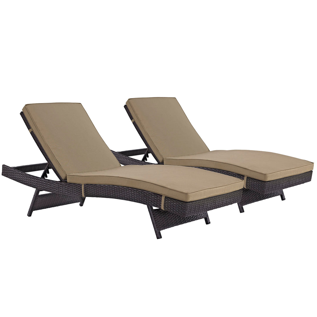 Coastal Outdoor Patio Chaise Set of 2