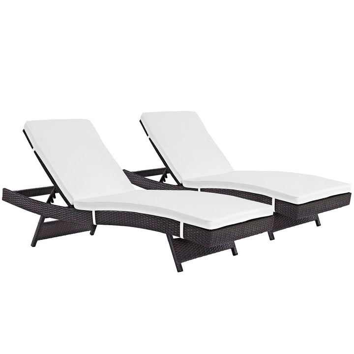 Coastal Outdoor Patio Chaise Set of 2