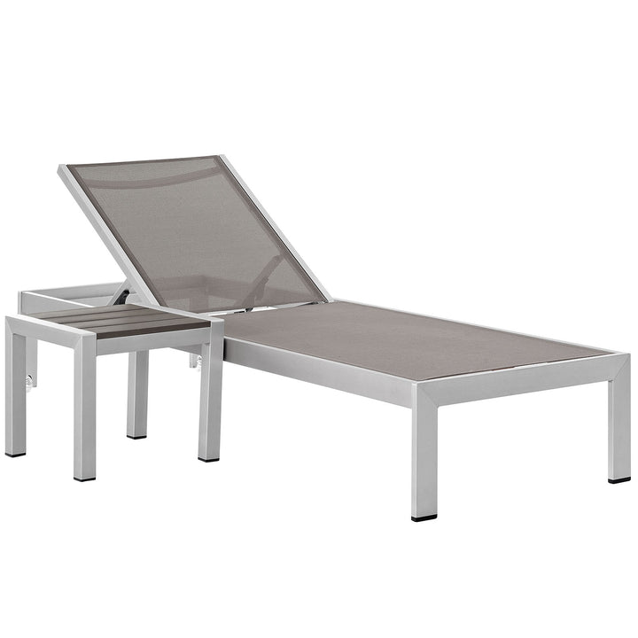 Shoreline 2 Piece Outdoor Patio Aluminum Set