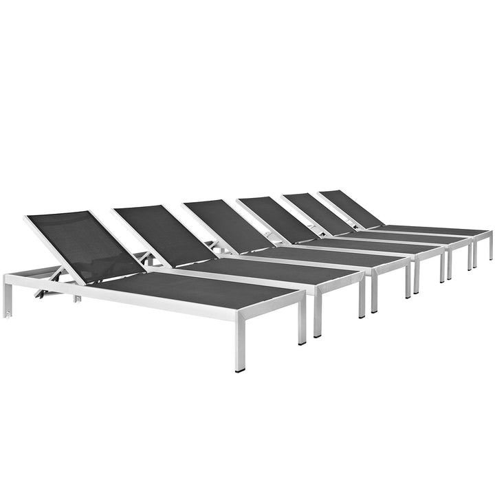 Seaside Aluminum Lounge Collection Set of 6