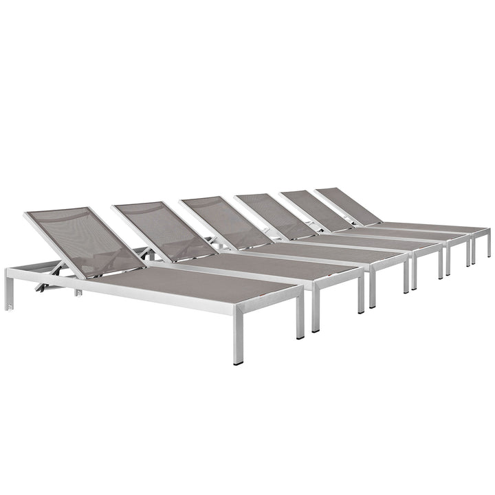 Seaside Aluminum Lounge Collection Set of 6