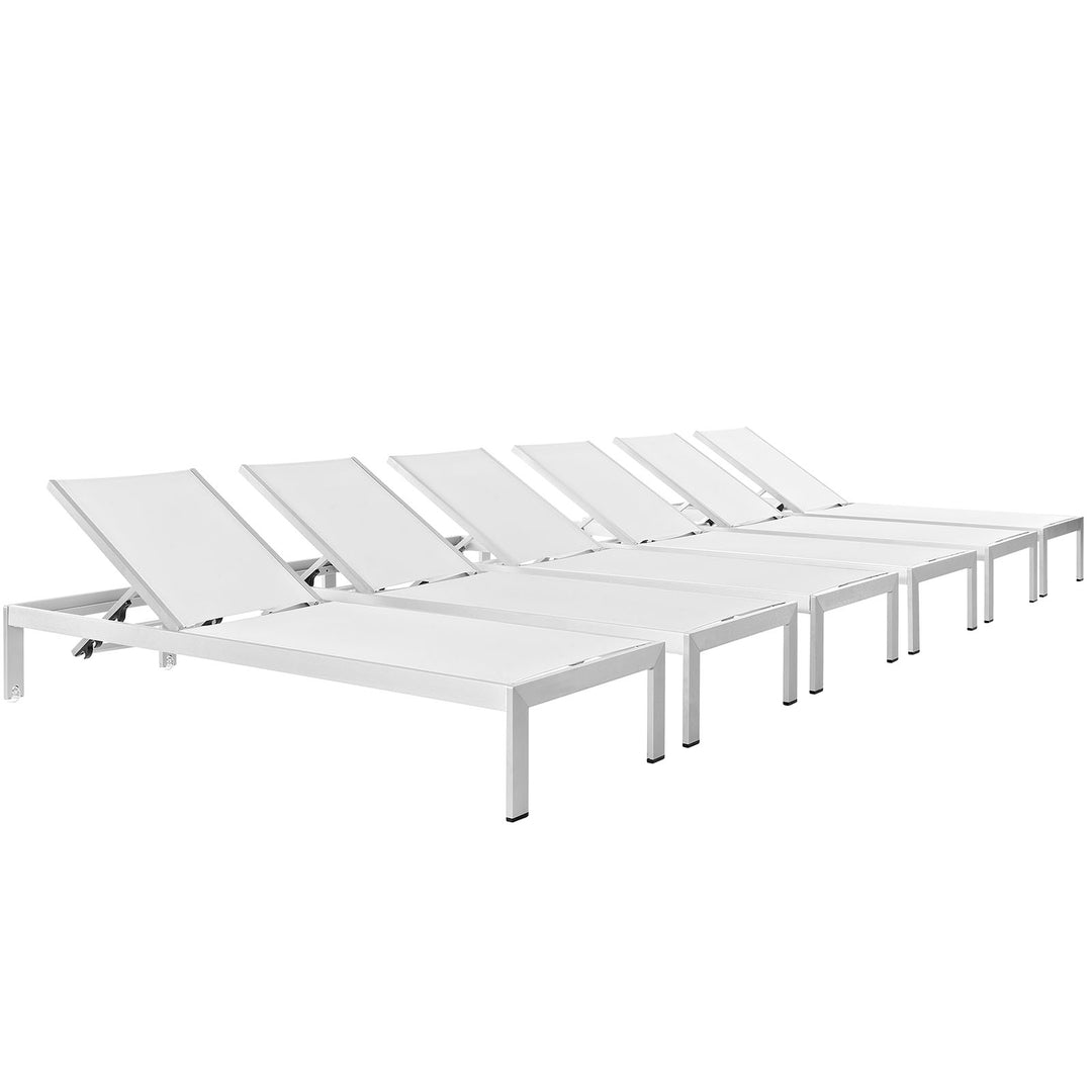 Seaside Aluminum Lounge Collection Set of 6