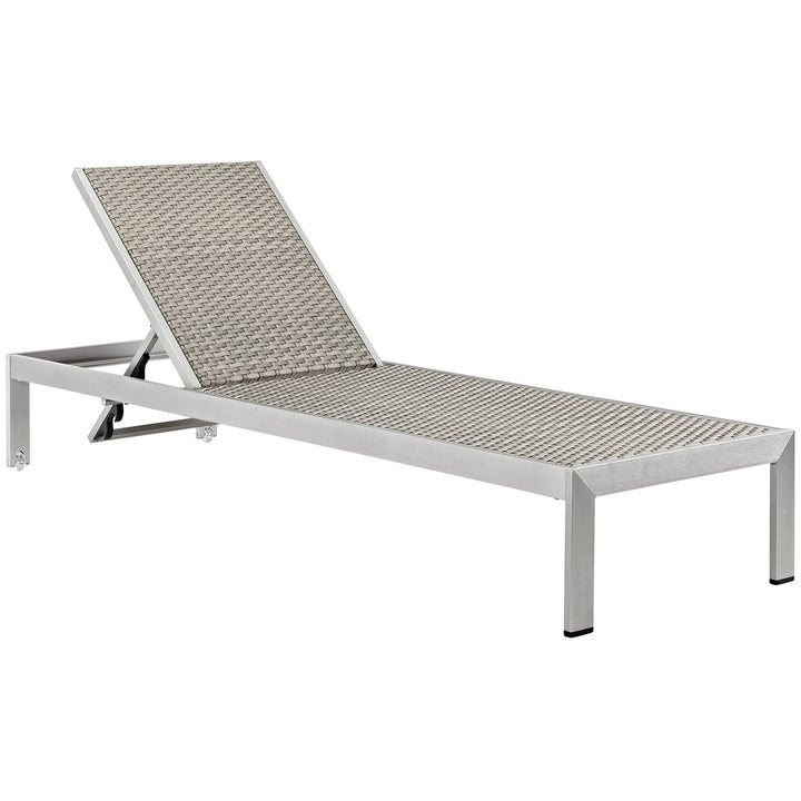 Seaside Aluminum Patio Lounger Pair