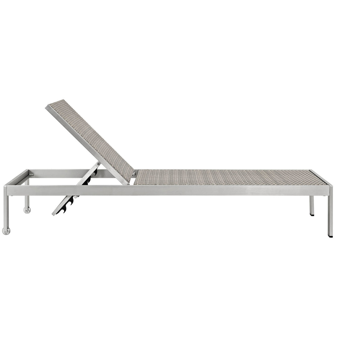 Seaside Aluminum Patio Lounger Pair