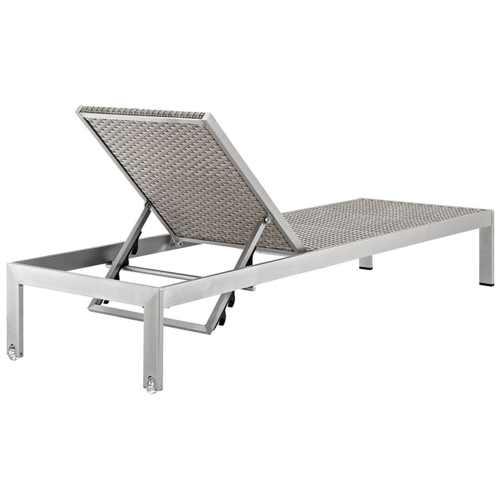 Seaside Aluminum Patio Lounger Pair