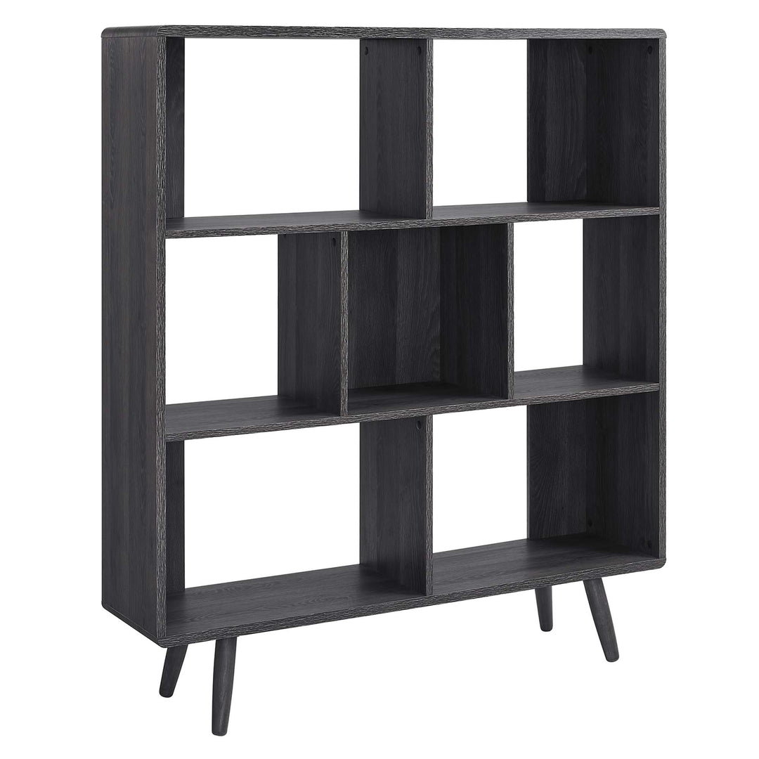 Transfer 7 Shelf Wood Grain Bookshelf