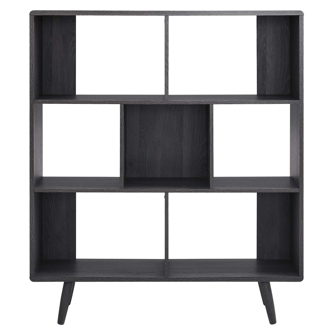 Transfer 7 Shelf Wood Grain Bookshelf