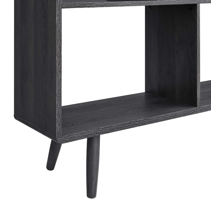 Transfer 7 Shelf Wood Grain Bookshelf