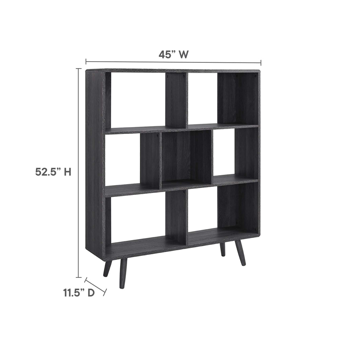 Transfer 7 Shelf Wood Grain Bookshelf