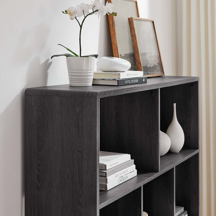 Transfer 7 Shelf Wood Grain Bookshelf