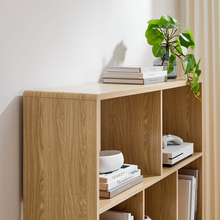 Transfer 7 Shelf Wood Grain Bookshelf