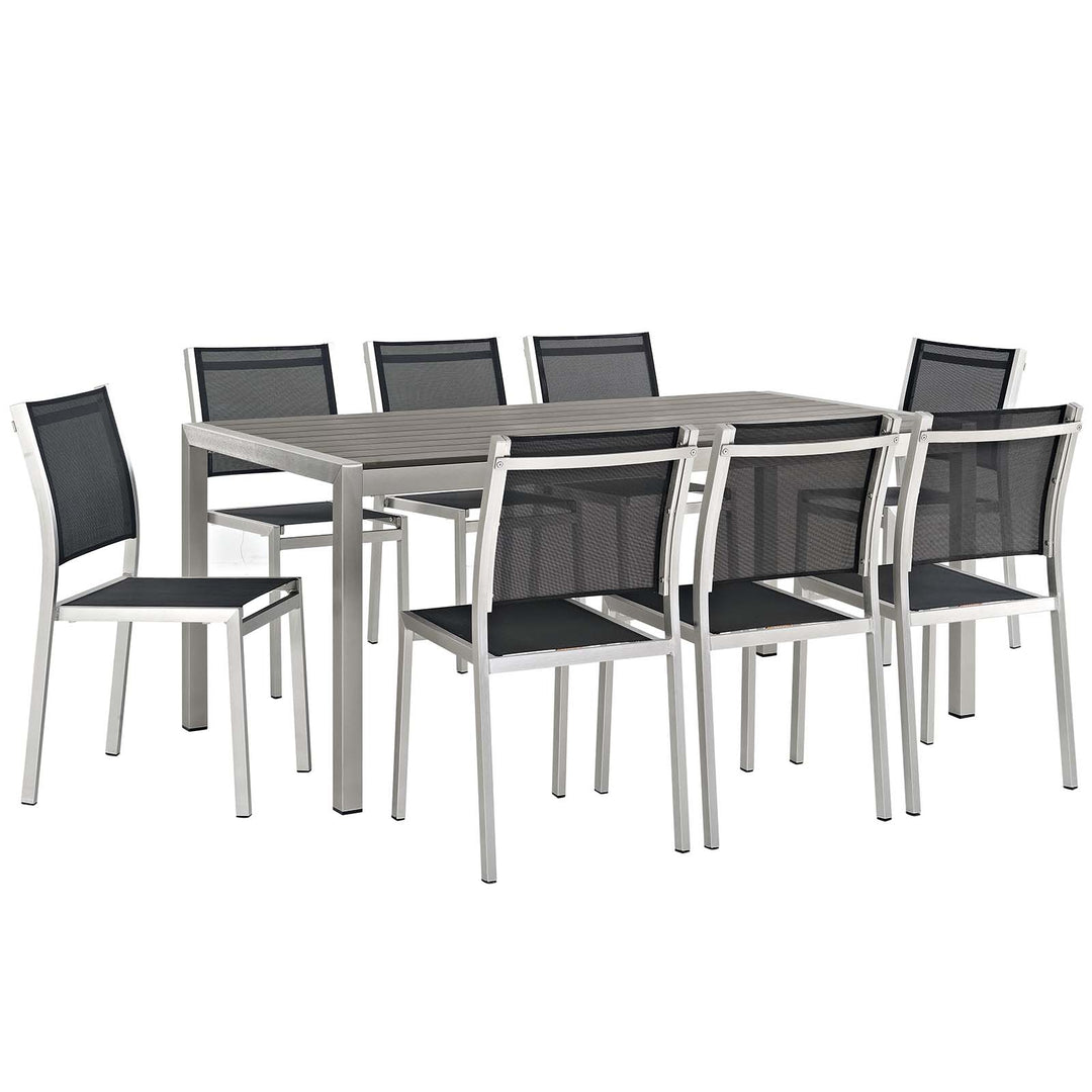 Sunrise 9 Piece Outdoor Patio Aluminum Dining Set