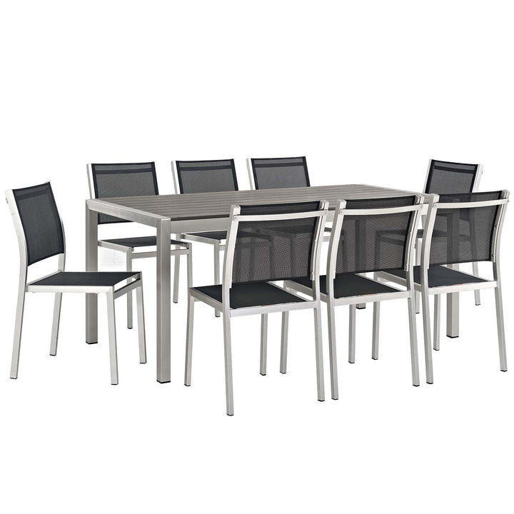 Sunrise 9 Piece Outdoor Patio Aluminum Dining Set