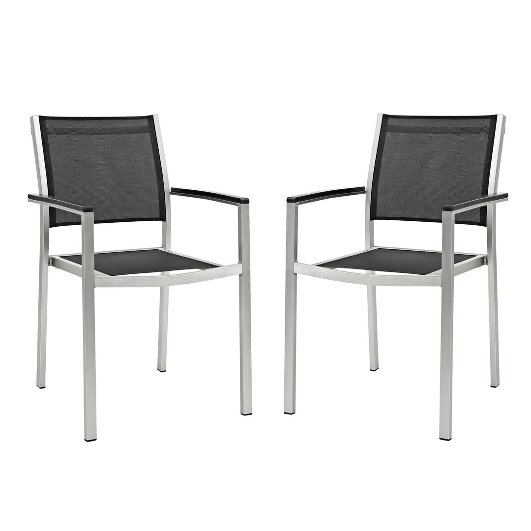 Seaside Exterior Aluminum Eating Chair Pair