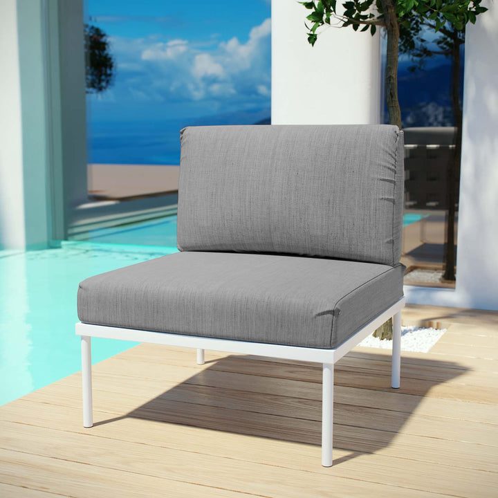 Haven Armless Outdoor Patio Aluminum Chair