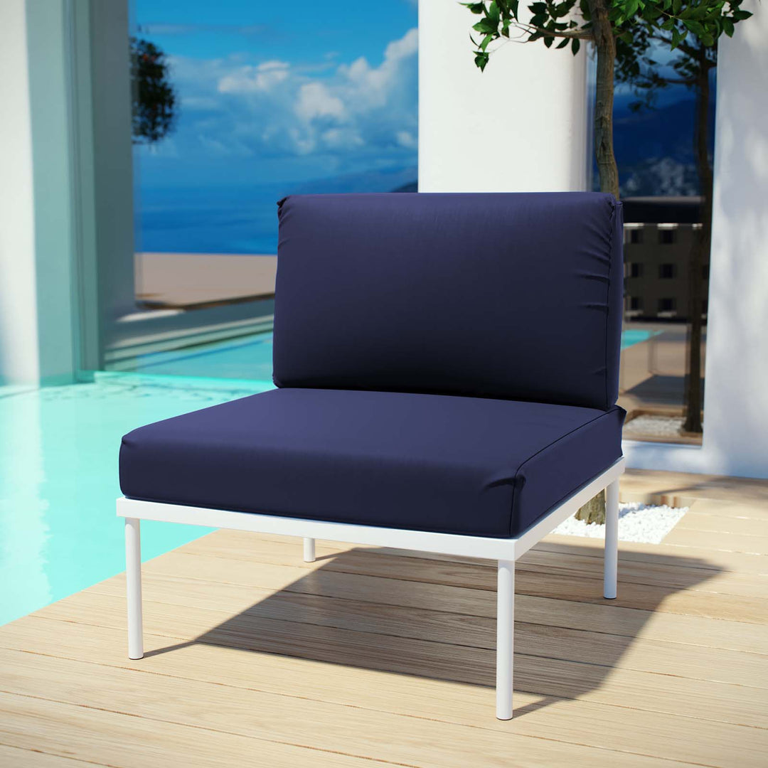 Haven Armless Outdoor Patio Aluminum Chair