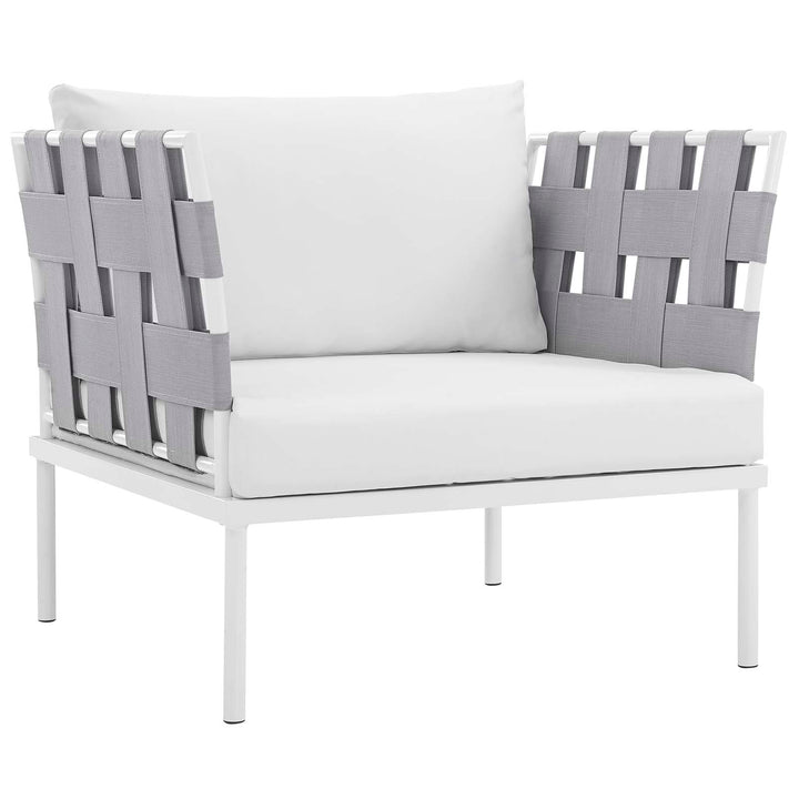 Harmony 3 Piece Patio Aluminum Sectional Sofa Set